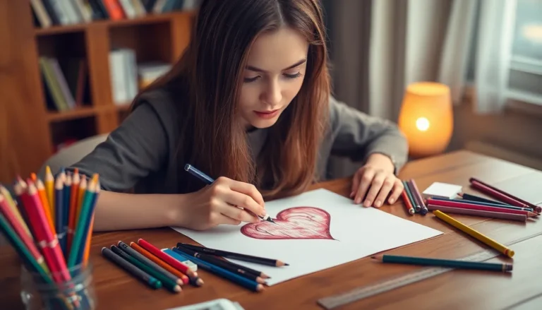 realistic heart drawing easy