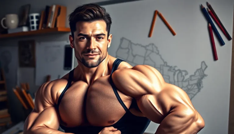 arm muscle drawing